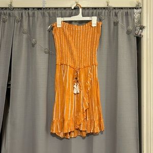 Cute beach cover up orange